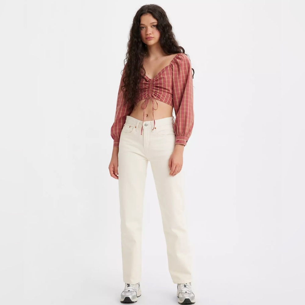 Levi’s Low Pro Women’s White Straight-Leg Jeans Size 31